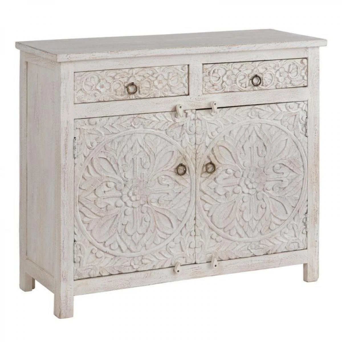 Meuble D'entrée Bois Blanchi - ARGENTINO