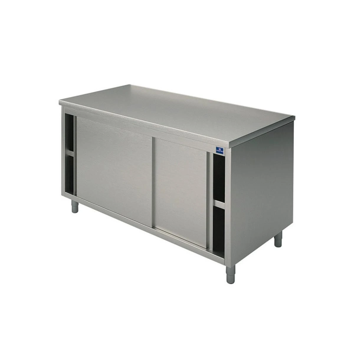 Meuble Inox Neutre Avec Portes Coulissantes Sans Dosseret - Gamme 700 ...