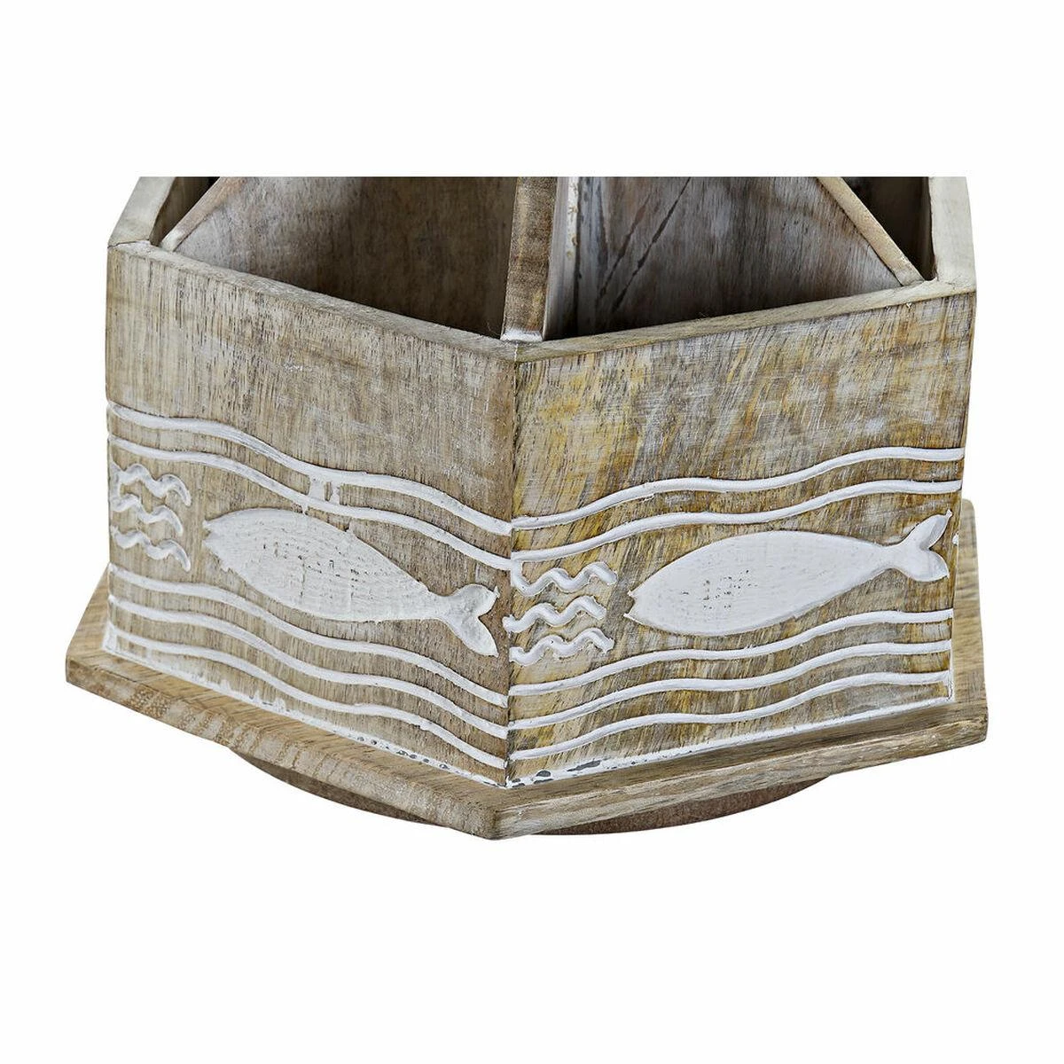 Organiseur DKD Home Decor Méditerranéen Bois De Manguier (20 X 20 X ... – Image 2