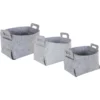 Set De 3 Paniers De Rangement Pliable En Feutrine.