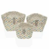 Set De Basket Versa Springdots Polyester Textile (3 Pcs)