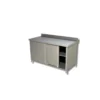 Table Sur Armoire Portes Coulissantes Avec Dosseret - Ristopro - Inox ...