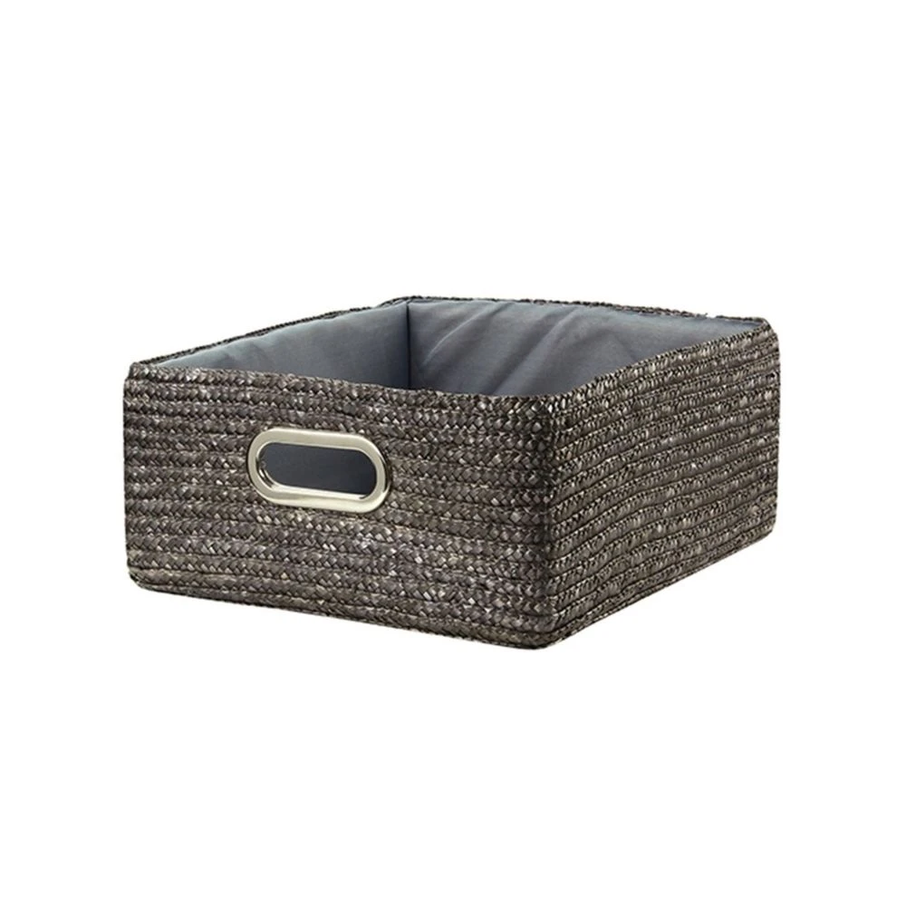 Tiroir En Paille Tressé Gris Foncé Vendu Par 4 – Image 4