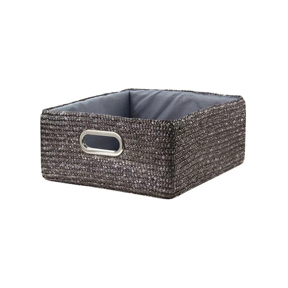Tiroir En Paille Tressé Gris Foncé Vendu Par 4 – Image 3