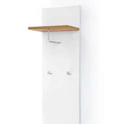 Vestiaire Finition Laquée Coloris Blanc Brillant - Longueur 40 X Haut...