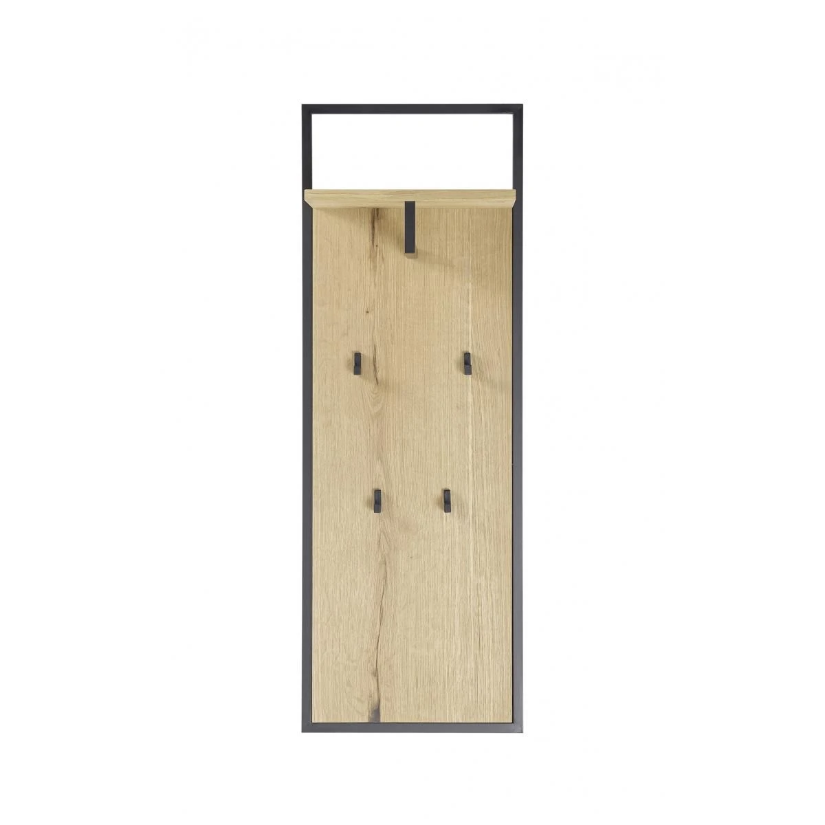 Vestiaire / Panneau Mural Coloris ChĂȘne / Noir - Longueur 44 X Hauteu...