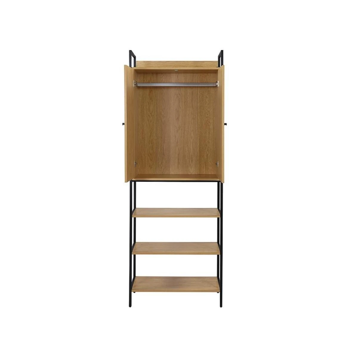Vestiaire TAPORA - 2 Portes, 3 étagères Et 1 Penderie - Coloris : Ch... 4 Vestiaire TAPORA - 2 Portes, 3 étagères Et 1 Penderie - Coloris : Ch... – Image 4