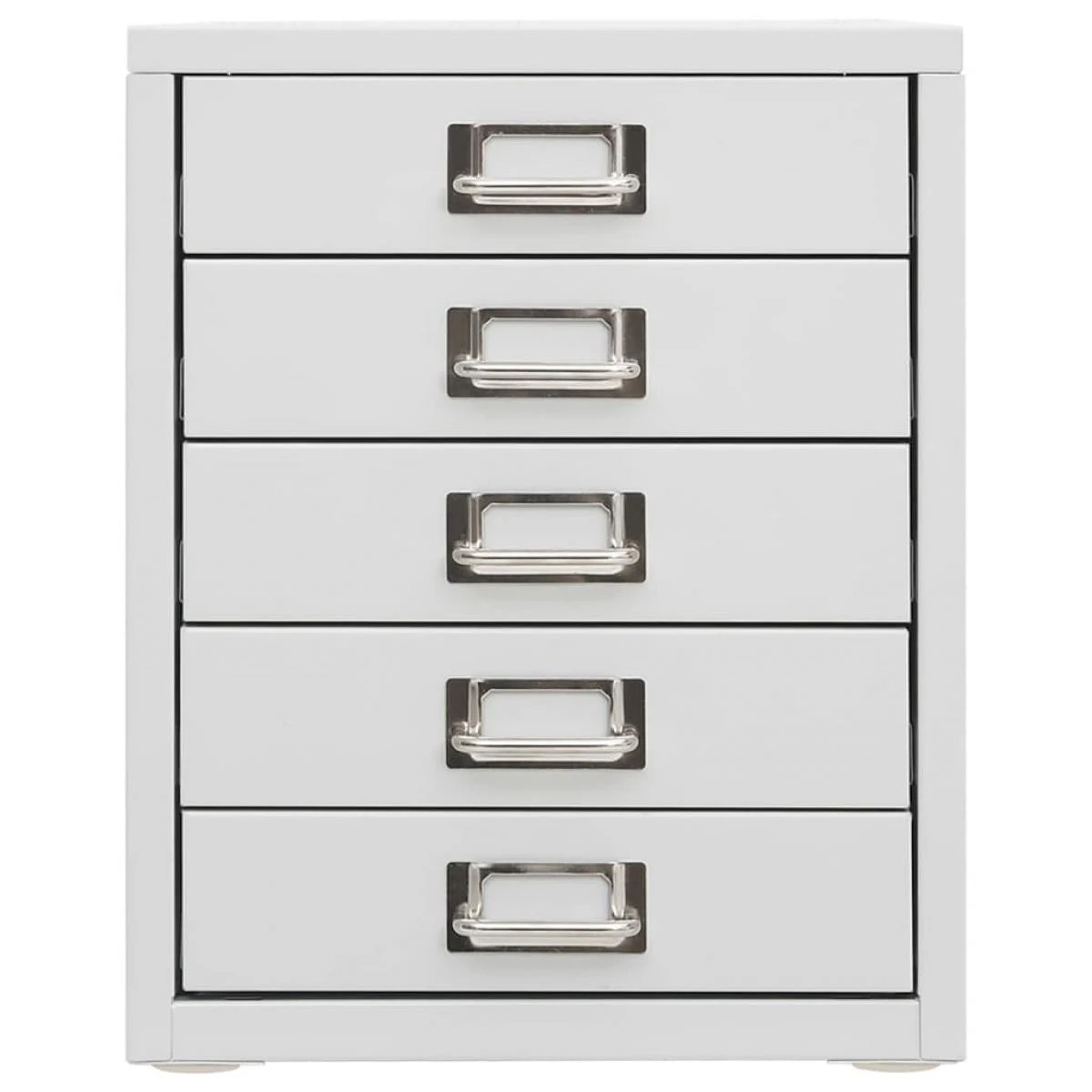 VidaXL Armoire De Bureau Gris 28x35x35 Cm Métal – Image 4