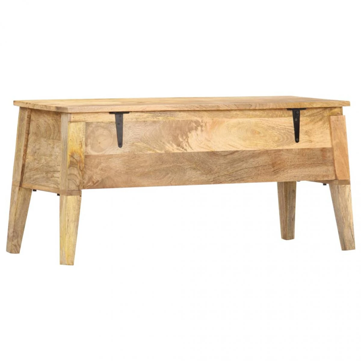 VidaXL Boîte De Rangement 99x35x48 Cm Bois De Manguier Solide – Image 5