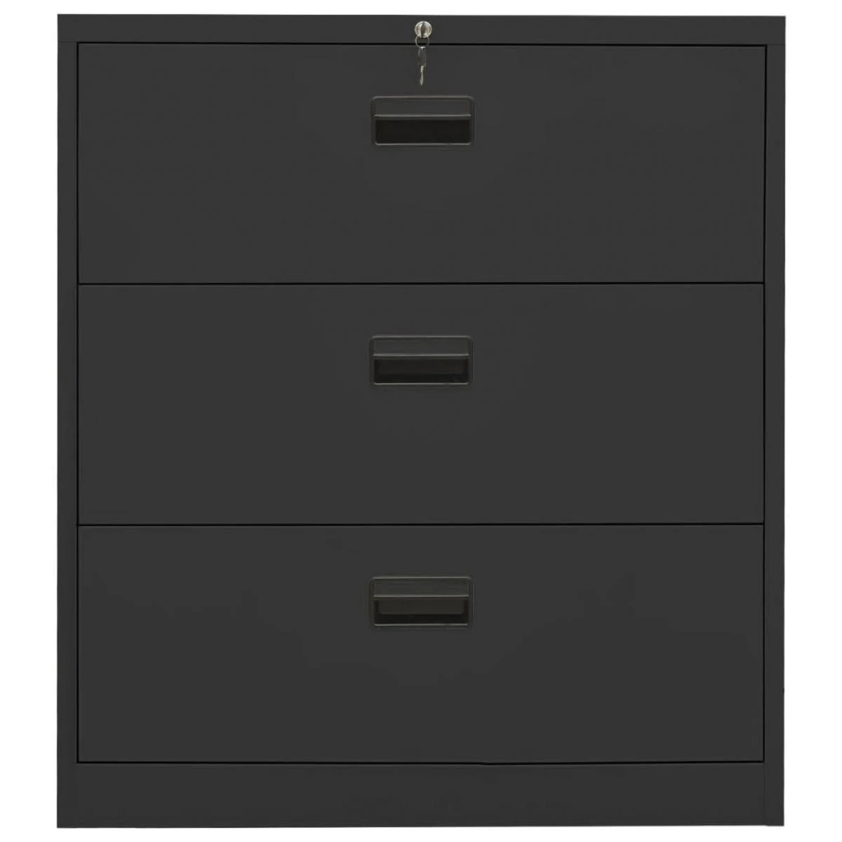 VidaXL Classeur Anthracite 90x46x103 Cm Acier – Image 3