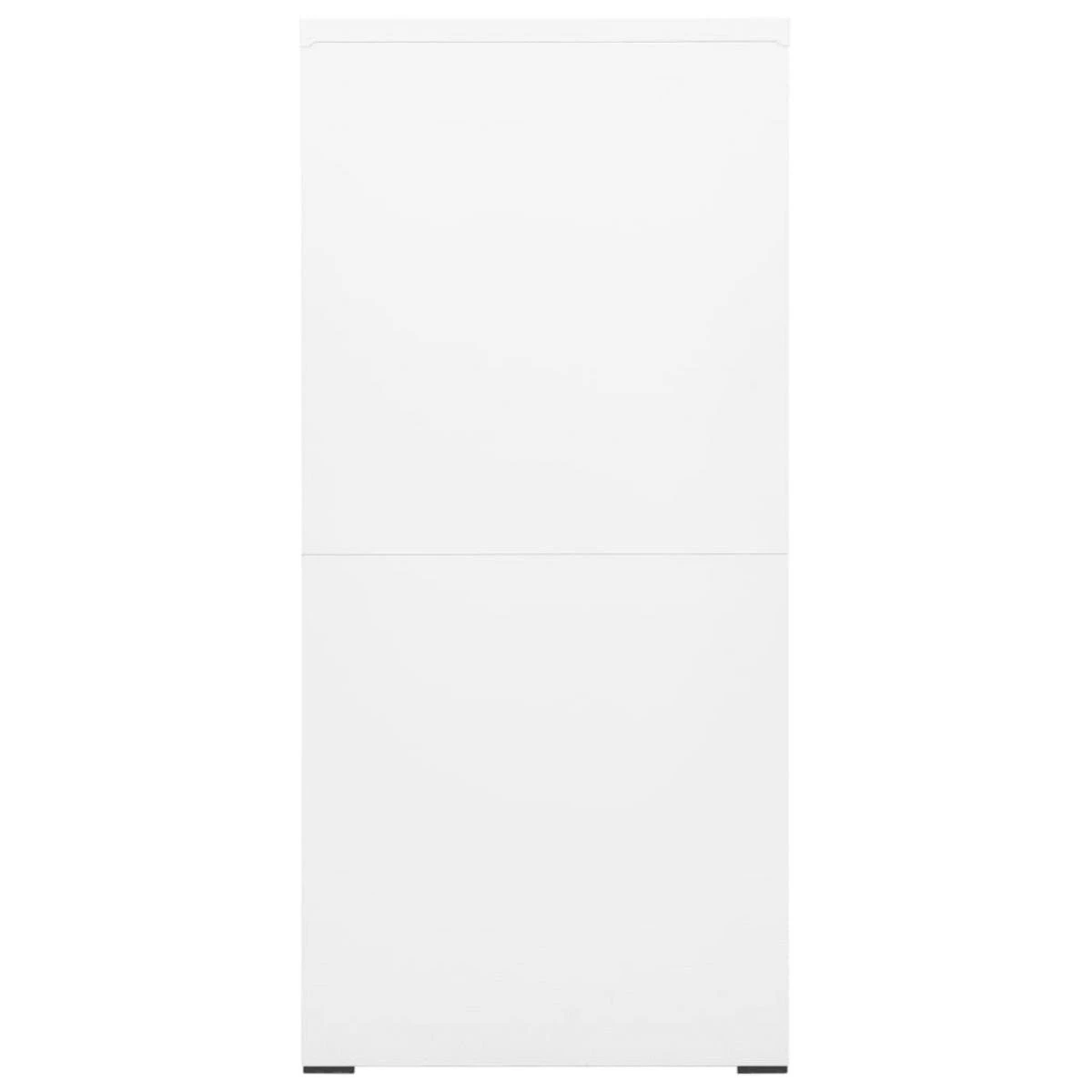 VidaXL Classeur Blanc 46x62x133 Cm Acier – Image 3
