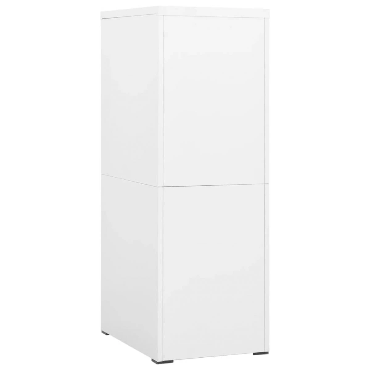 VidaXL Classeur Blanc 46x62x133 Cm Acier – Image 4