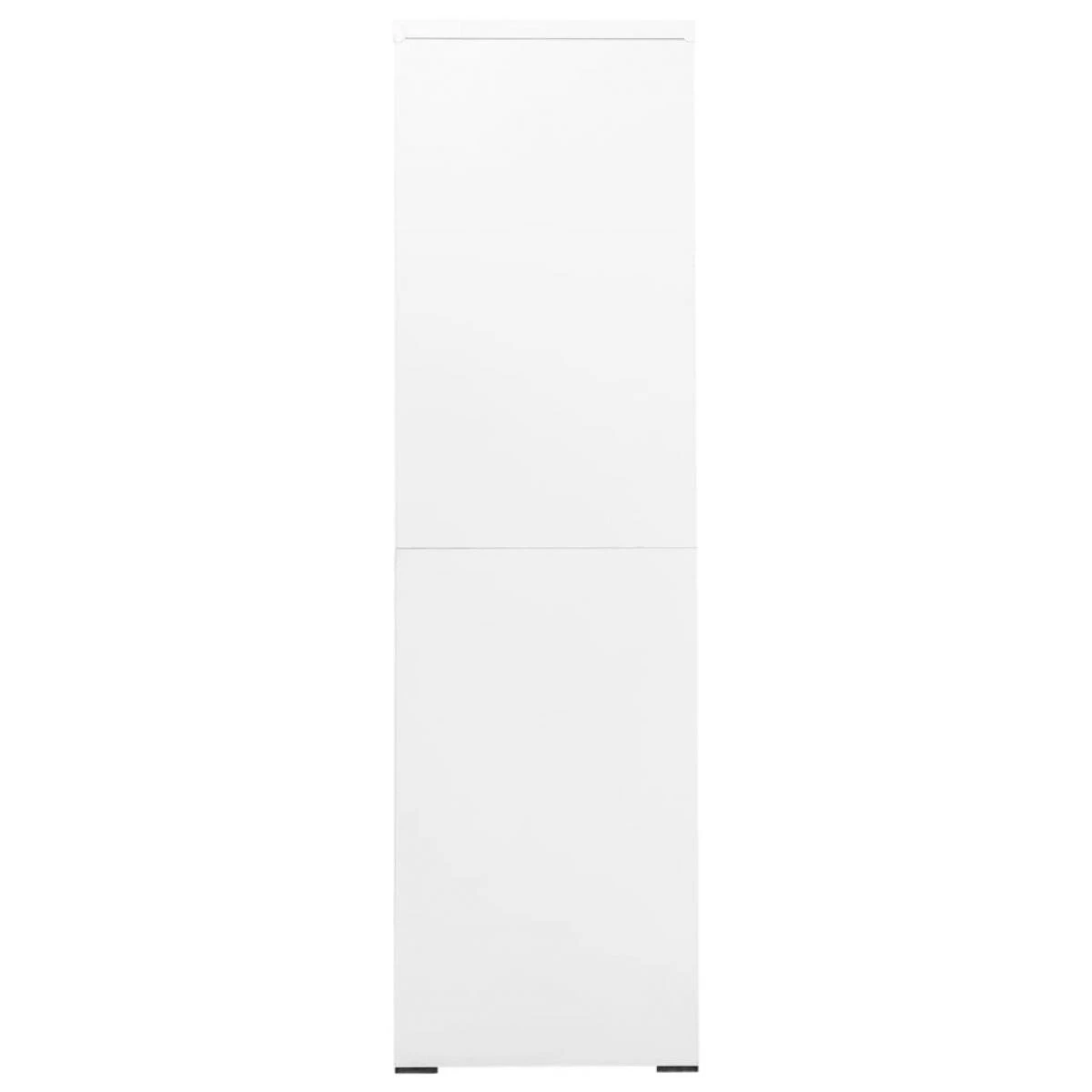 VidaXL Classeur Blanc 90x46x164 Cm Acier – Image 4
