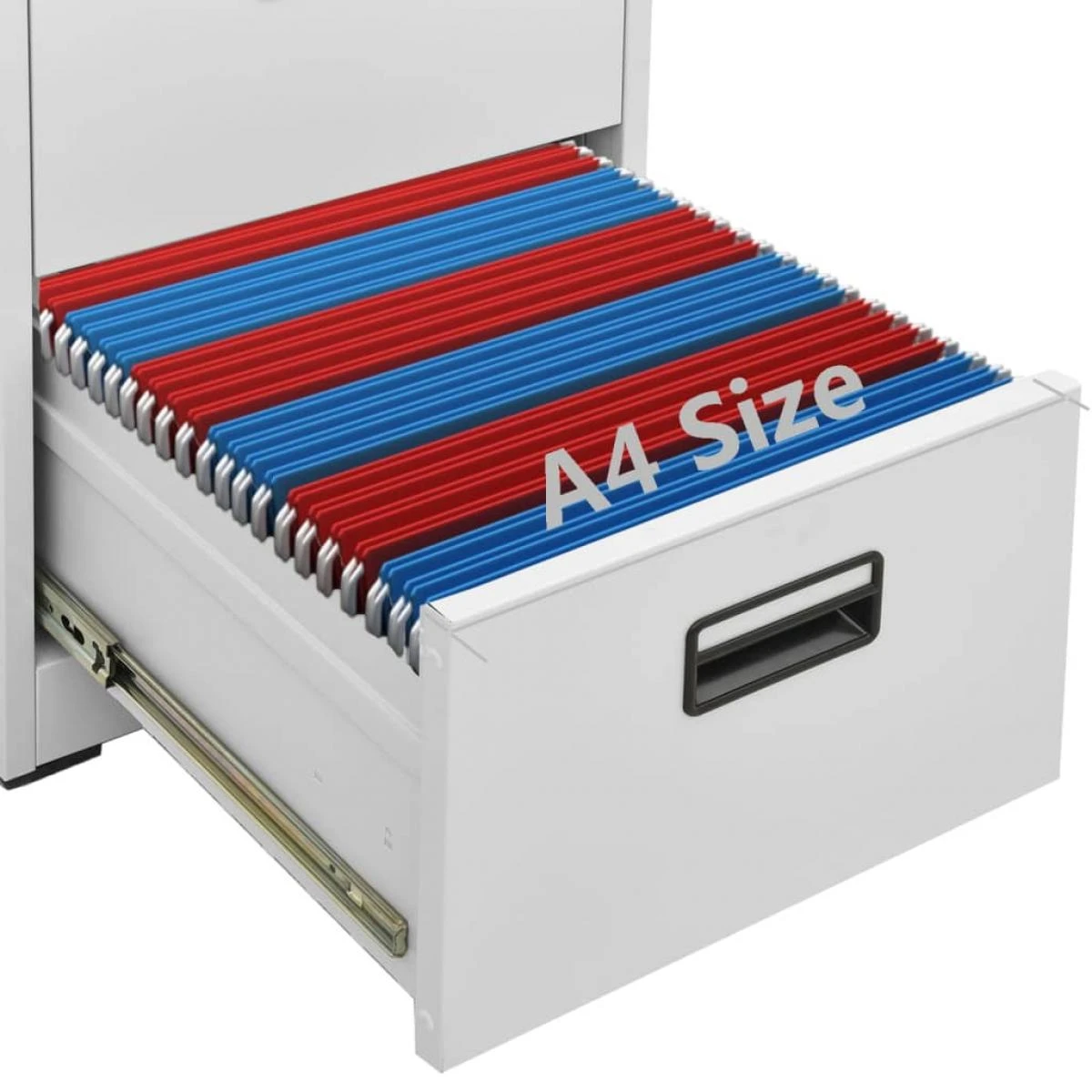 VidaXL Classeur Gris Clair 46x62x72,5 Cm Acier – Image 3