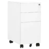 VidaXL Classeur Mobile Blanc 30x45x59 Cm Acier
