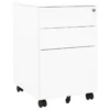 VidaXL Classeur Mobile Blanc 39x45x60 Cm Acier