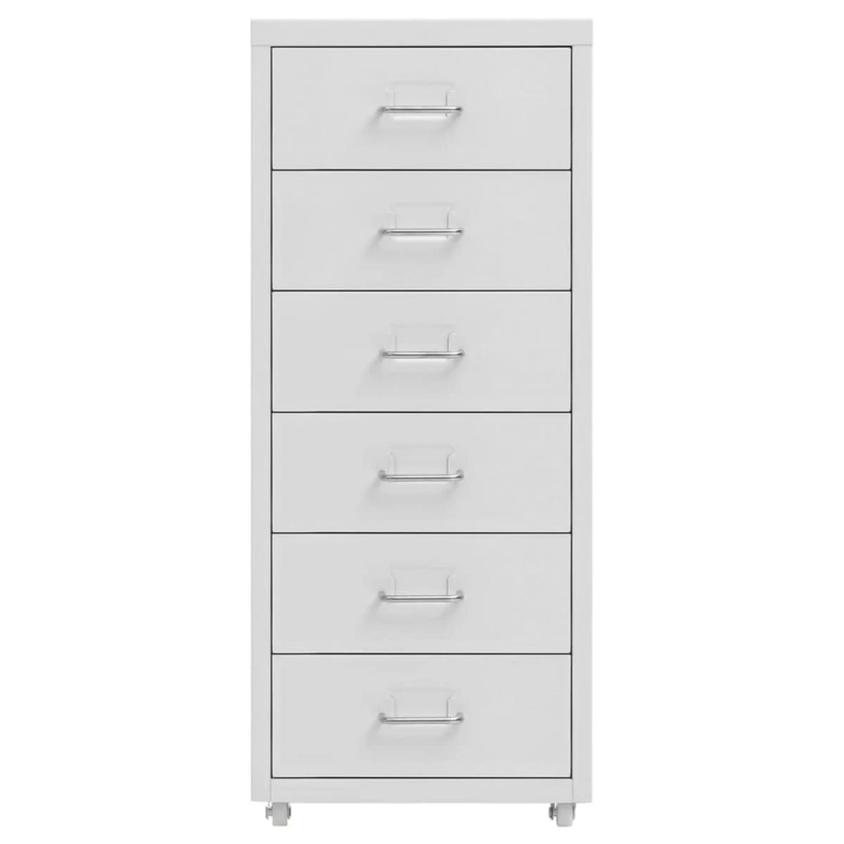 VidaXL Classeur Mobile Gris 28x41x69 Cm Métal – Image 2