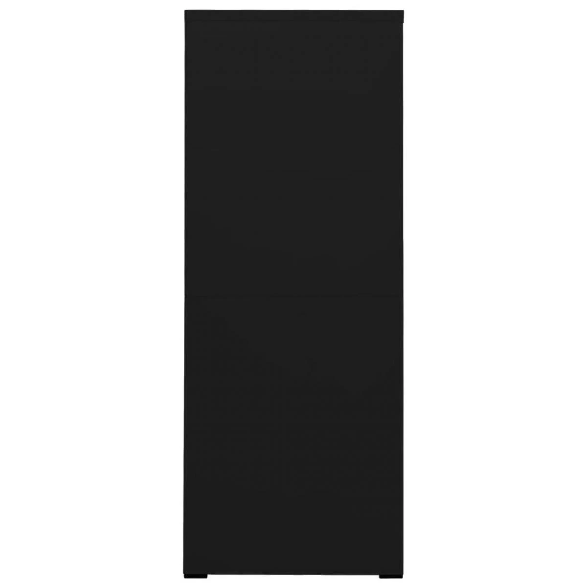 VidaXL Classeur Noir 46x62x164 Cm Acier – Image 3