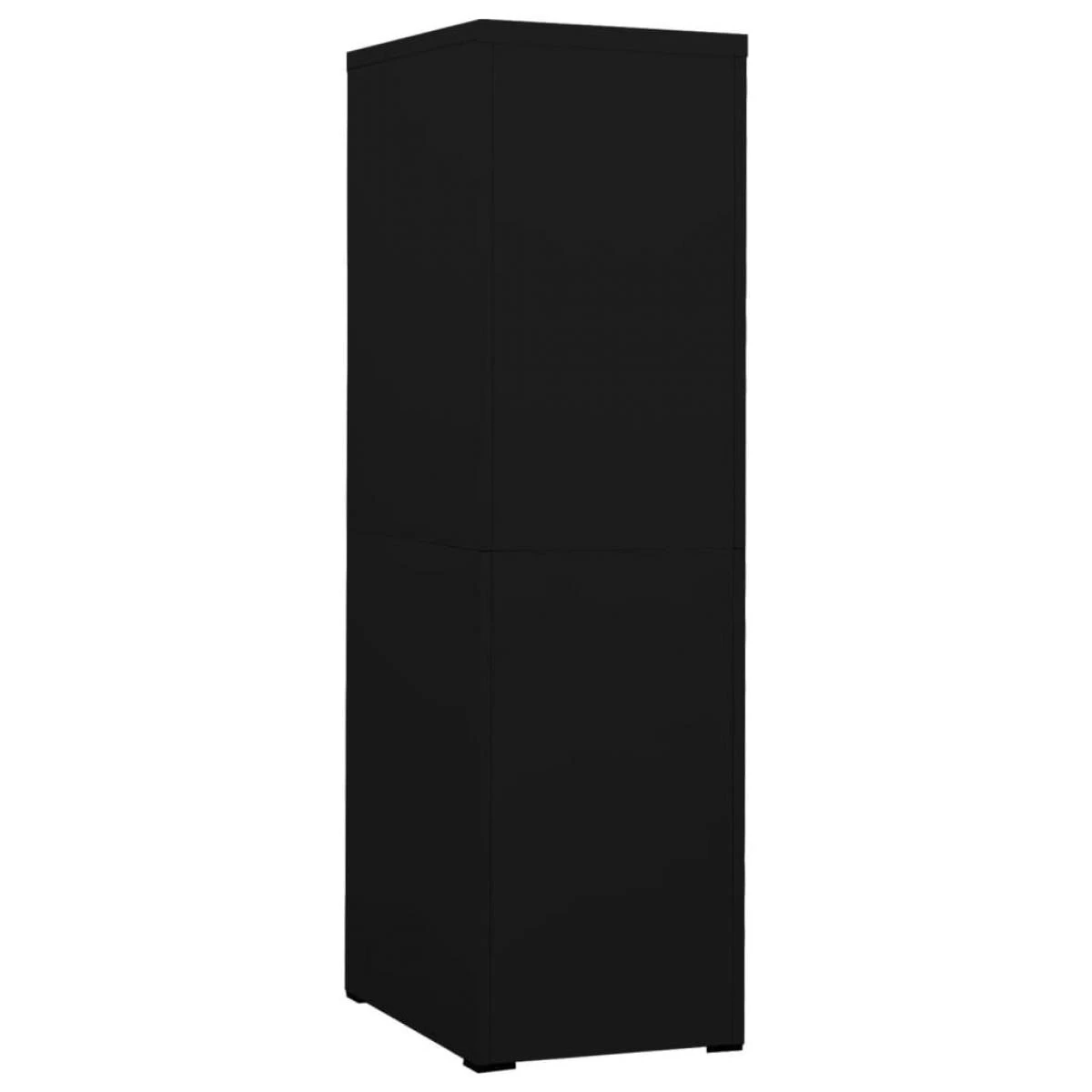 VidaXL Classeur Noir 46x62x164 Cm Acier – Image 4
