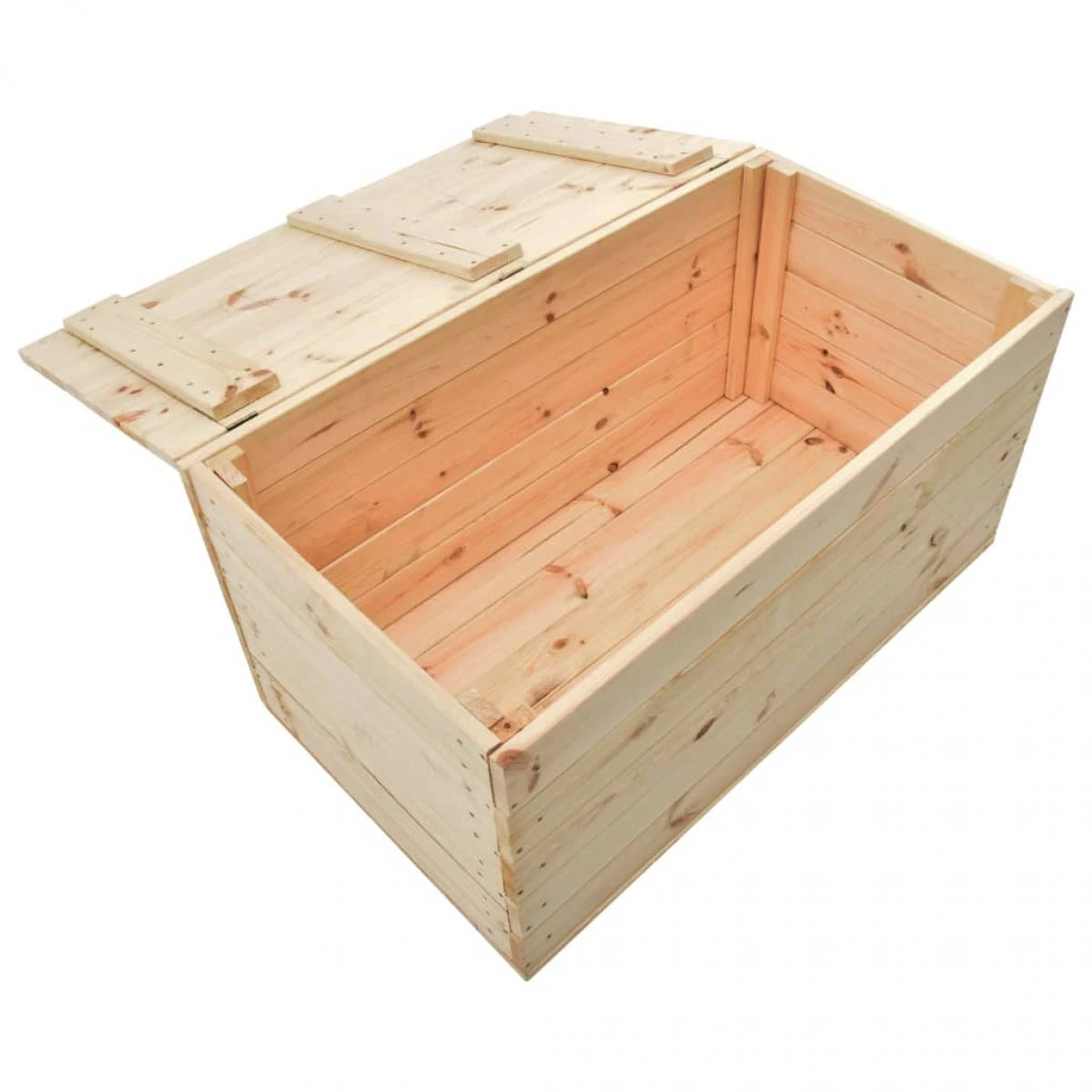 VidaXL Coffre De Rangement 100x54x50,7 Cm Bois De Pin Massif – Image 3