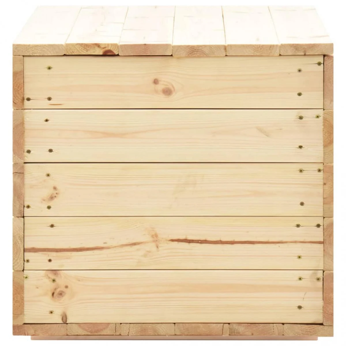 VidaXL Coffre De Rangement 100x54x50,7 Cm Bois De Pin Massif – Image 5
