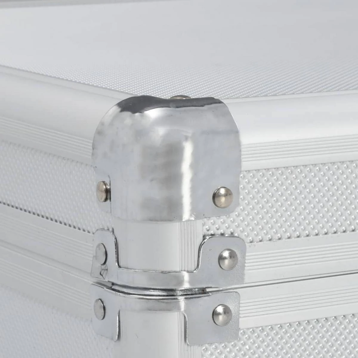 VidaXL Mallette Pour Arme à Feu Argenté 118 X 38 X 12 Cm Aluminium – Image 3